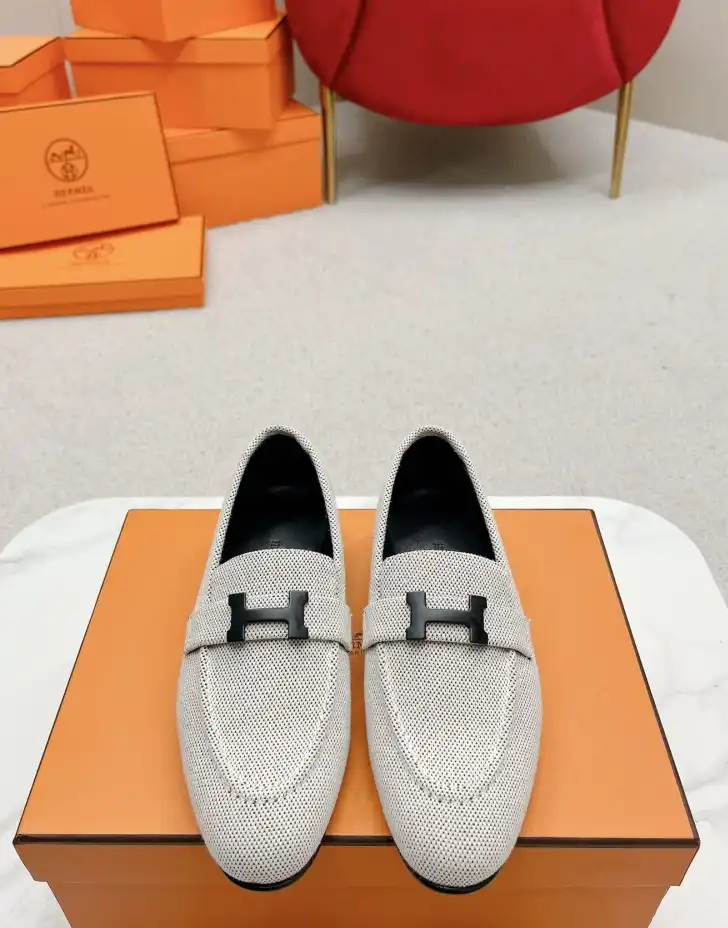 hype Hermes Leather Shoes