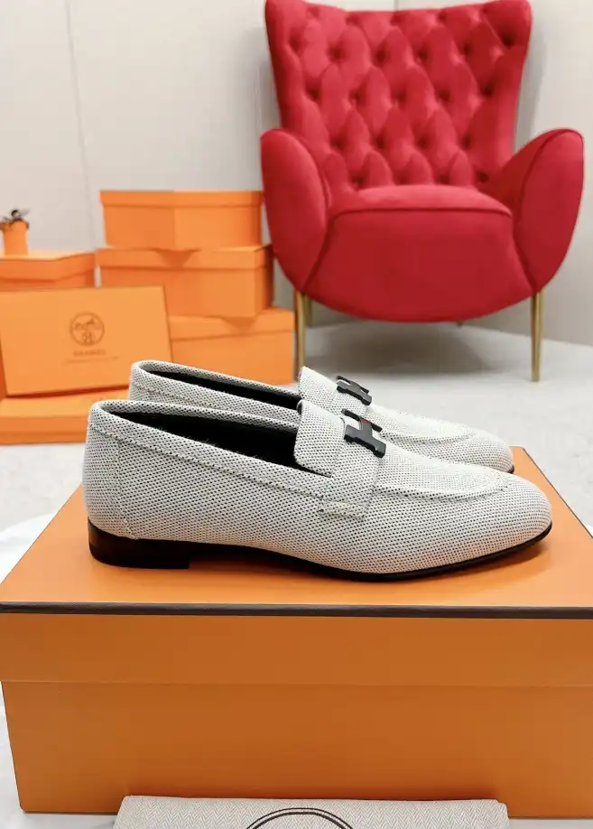 hype Hermes Leather Shoes