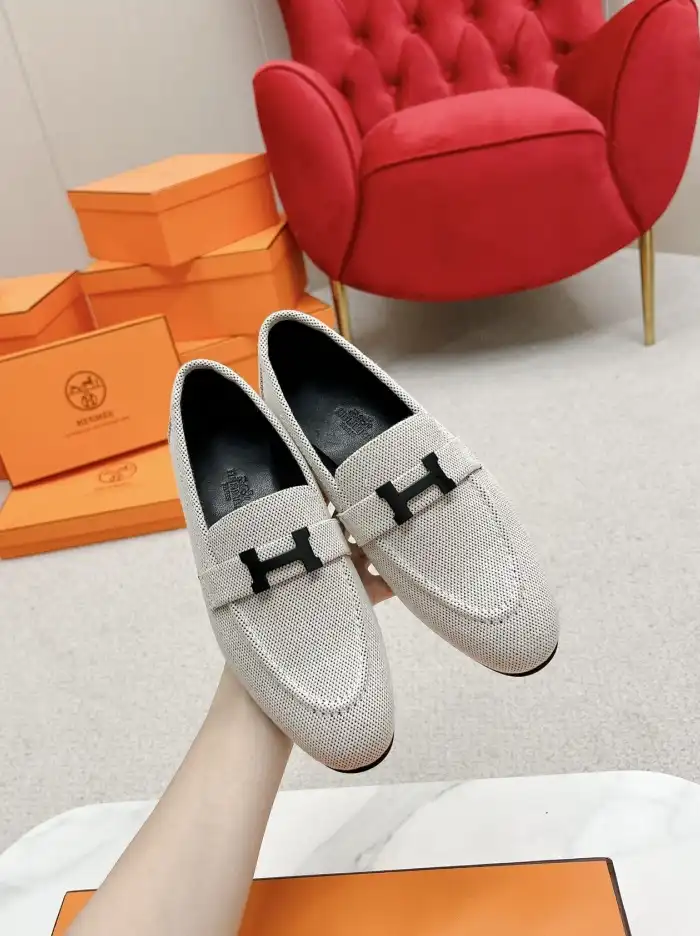 hype Hermes Leather Shoes