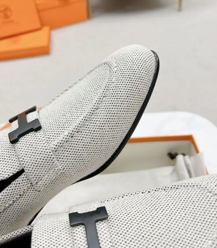 hype Hermes Leather Shoes