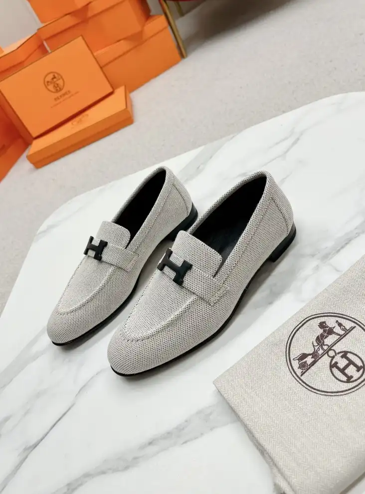 hype Hermes Leather Shoes