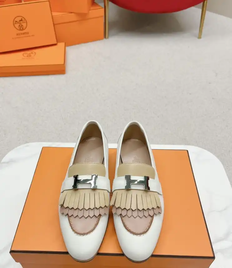 hype Hermes Leather Shoes