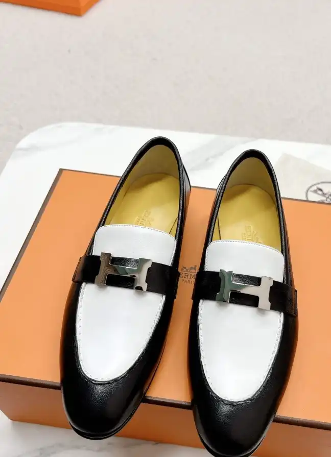 hype Hermes Leather Shoes