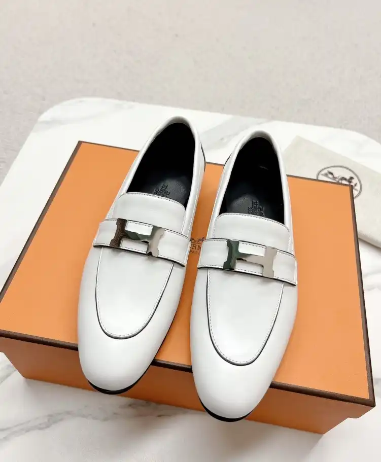 hype Hermes Leather Shoes