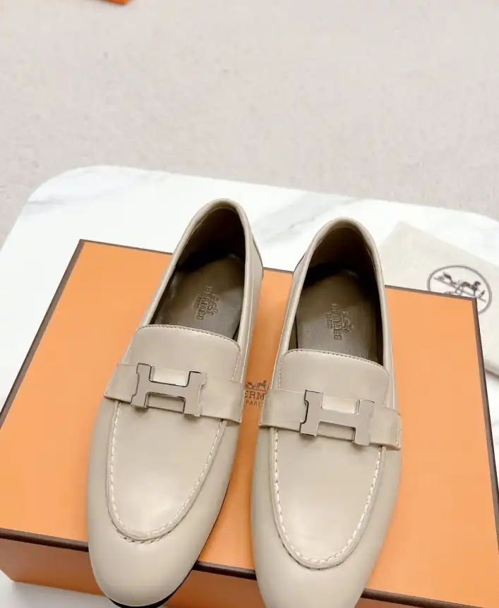 hype Hermes Leather Shoes