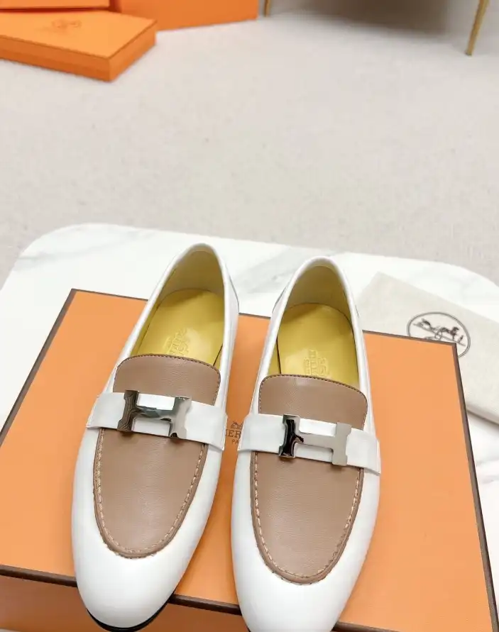 hype Hermes Leather Shoes