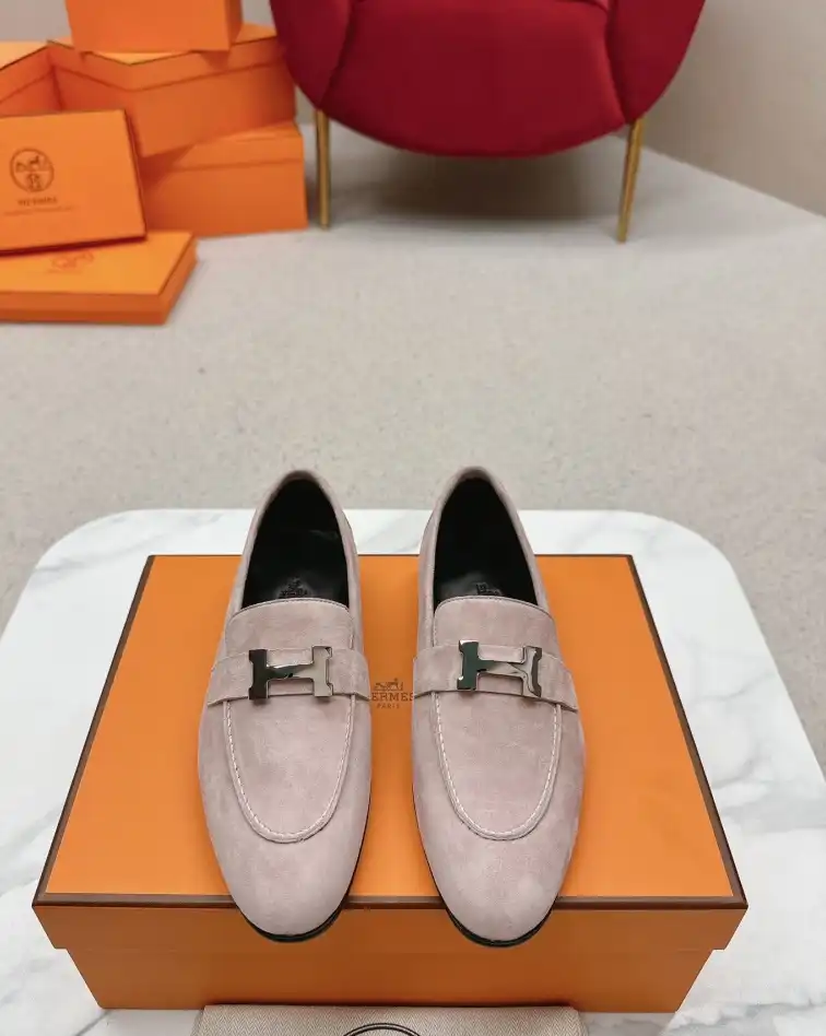 hype Hermes Leather Shoes