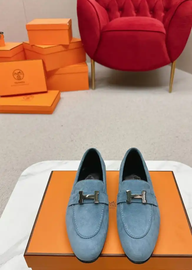 hype Hermes Leather Shoes