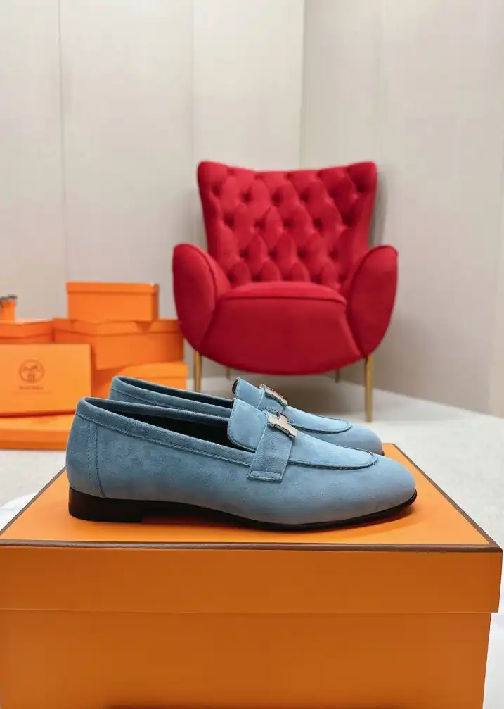 hype Hermes Leather Shoes