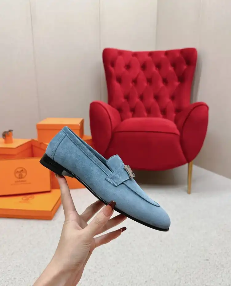 hype Hermes Leather Shoes