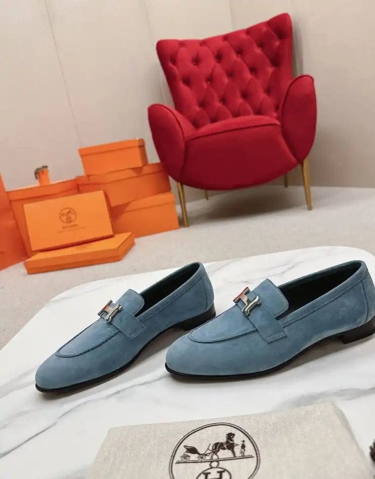 hype Hermes Leather Shoes