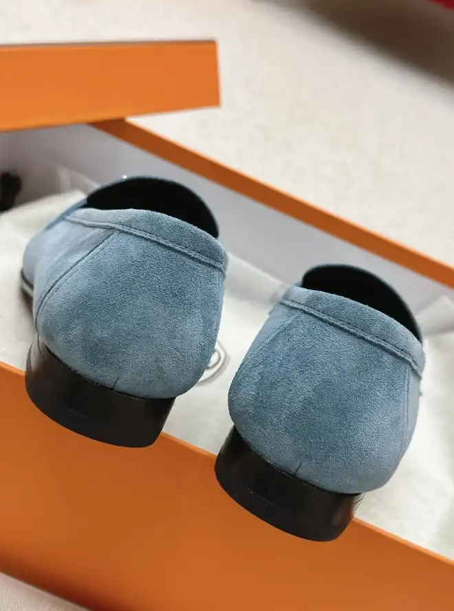 hype Hermes Leather Shoes