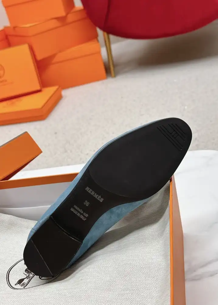 hype Hermes Leather Shoes