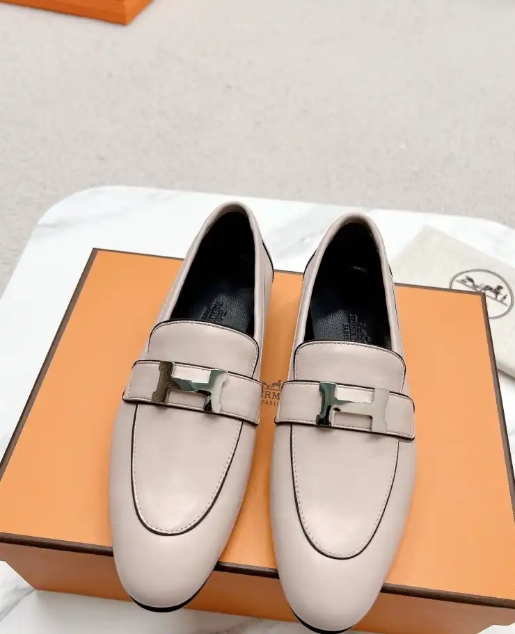 hype Hermes Leather Shoes