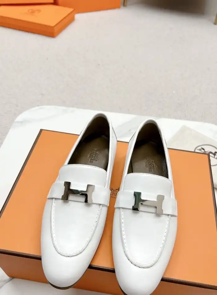 hype Hermes Leather Shoes