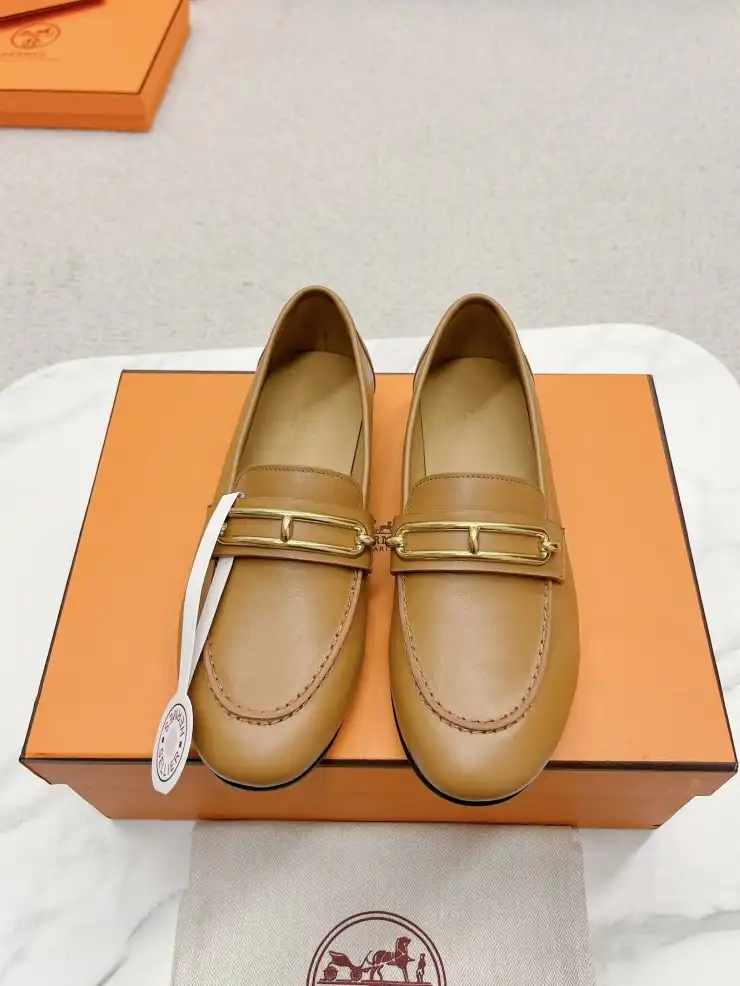 hype Hermes Leather Shoes