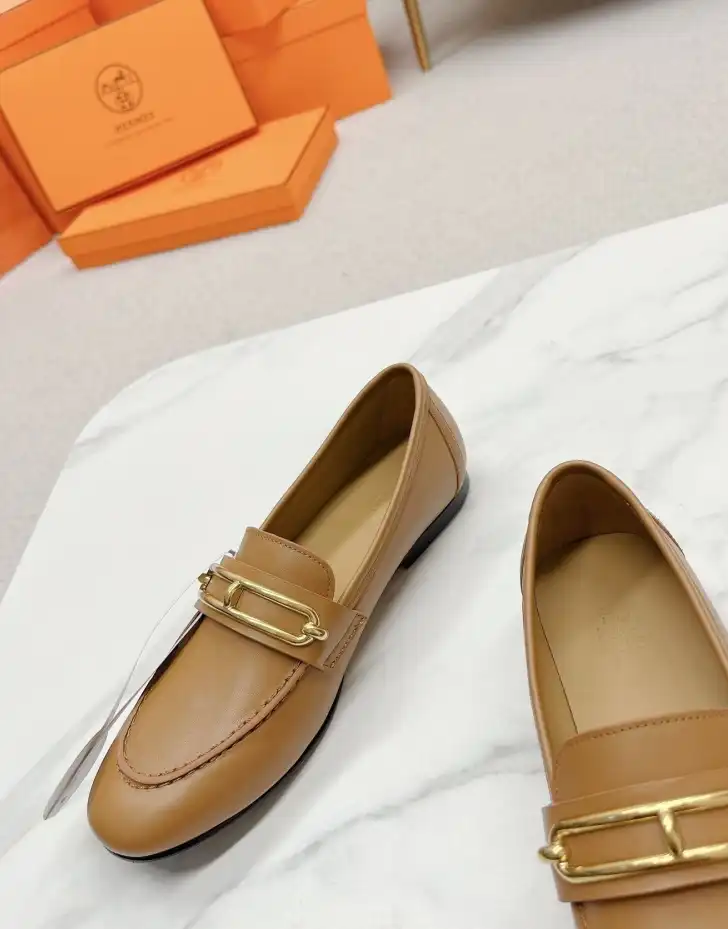 hype Hermes Leather Shoes