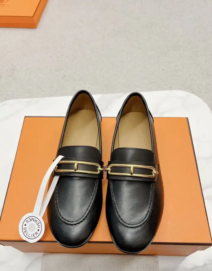 hype Hermes Leather Shoes