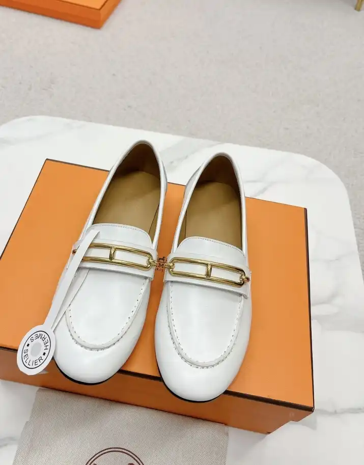 hype Hermes Leather Shoes