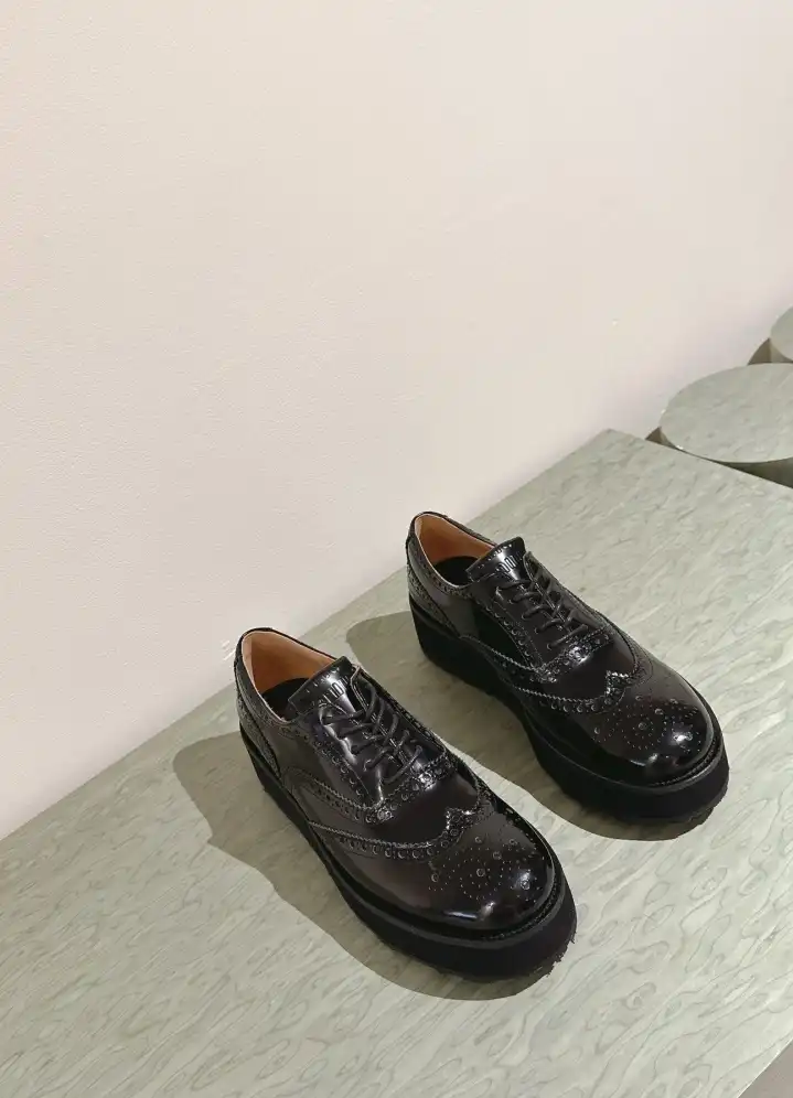 hype Miu Miu Leather Shoes