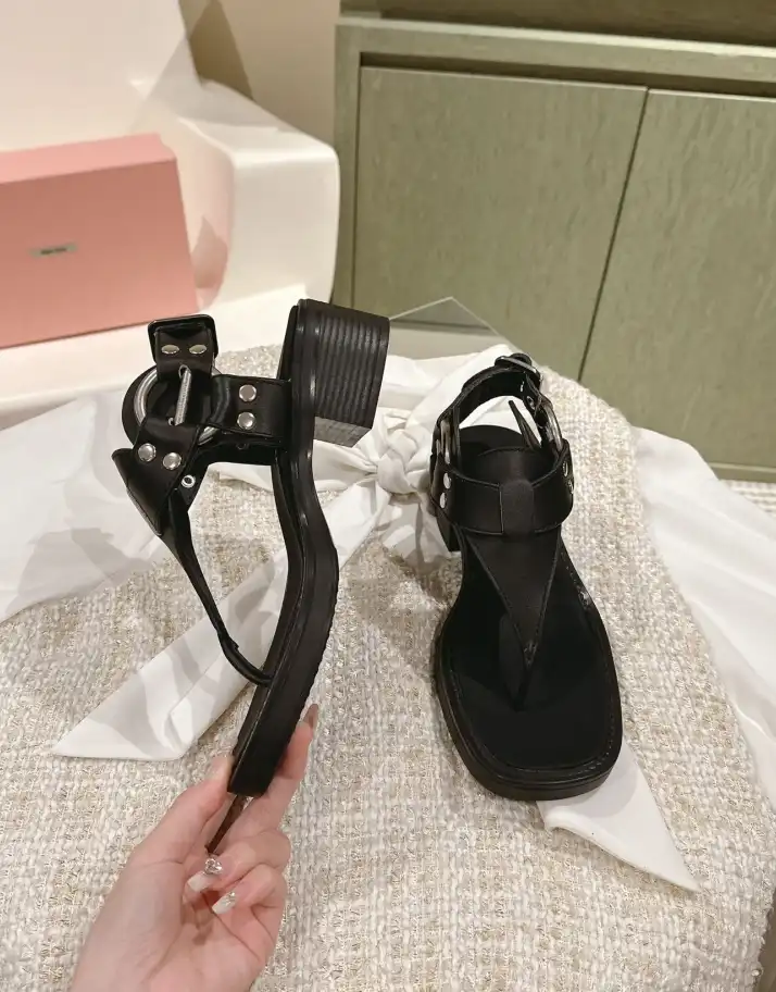 hype Miu Miu Sandals