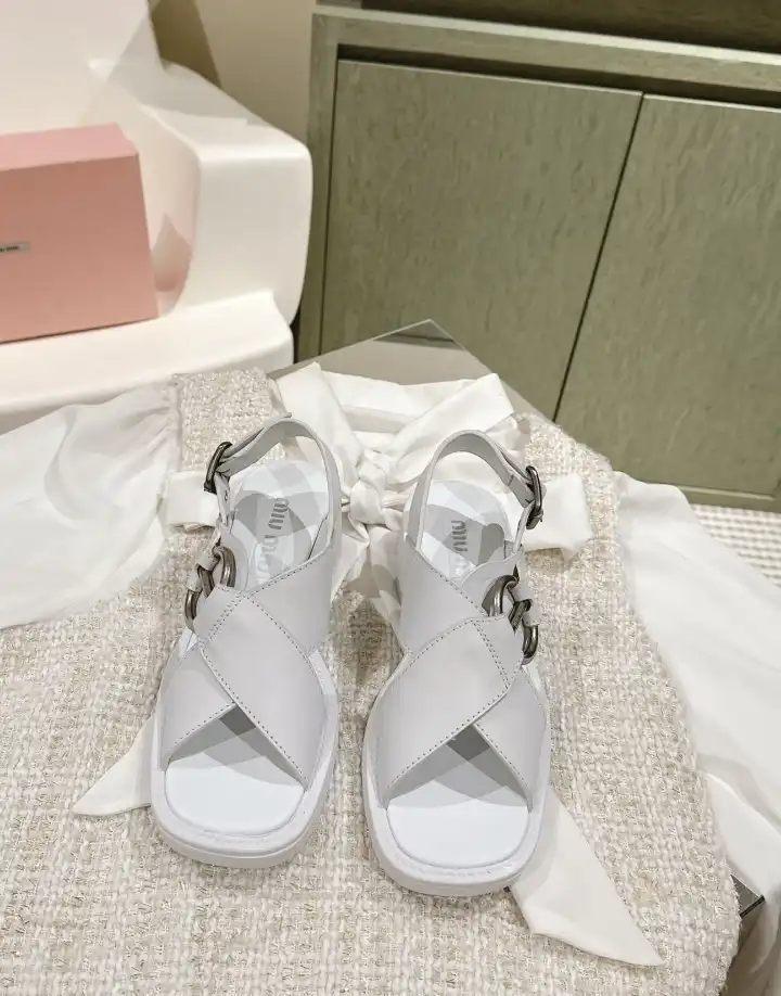 hype Miu Miu Sandals