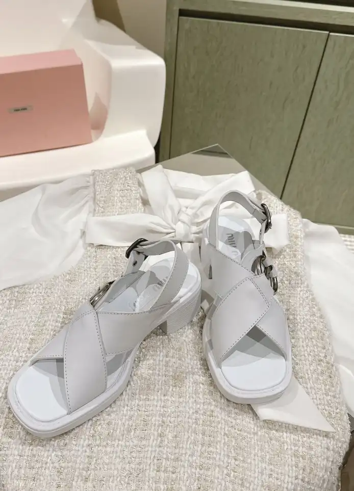 hype Miu Miu Sandals