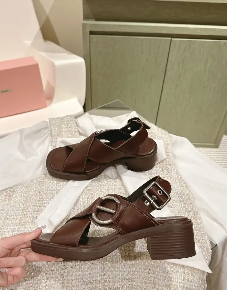 hype Miu Miu Sandals