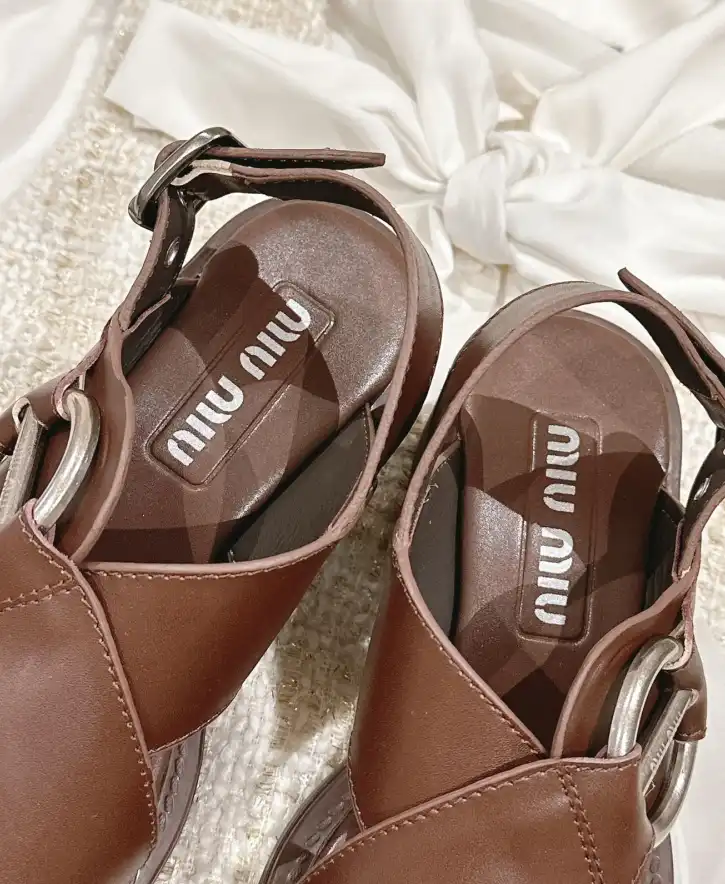 hype Miu Miu Sandals