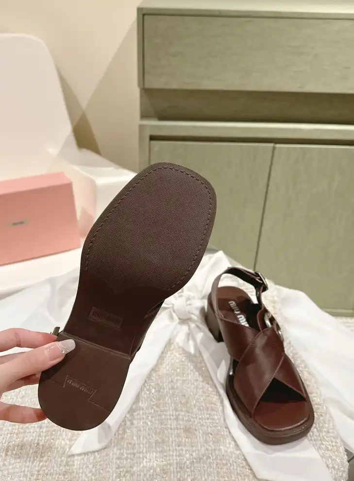 hype Miu Miu Sandals