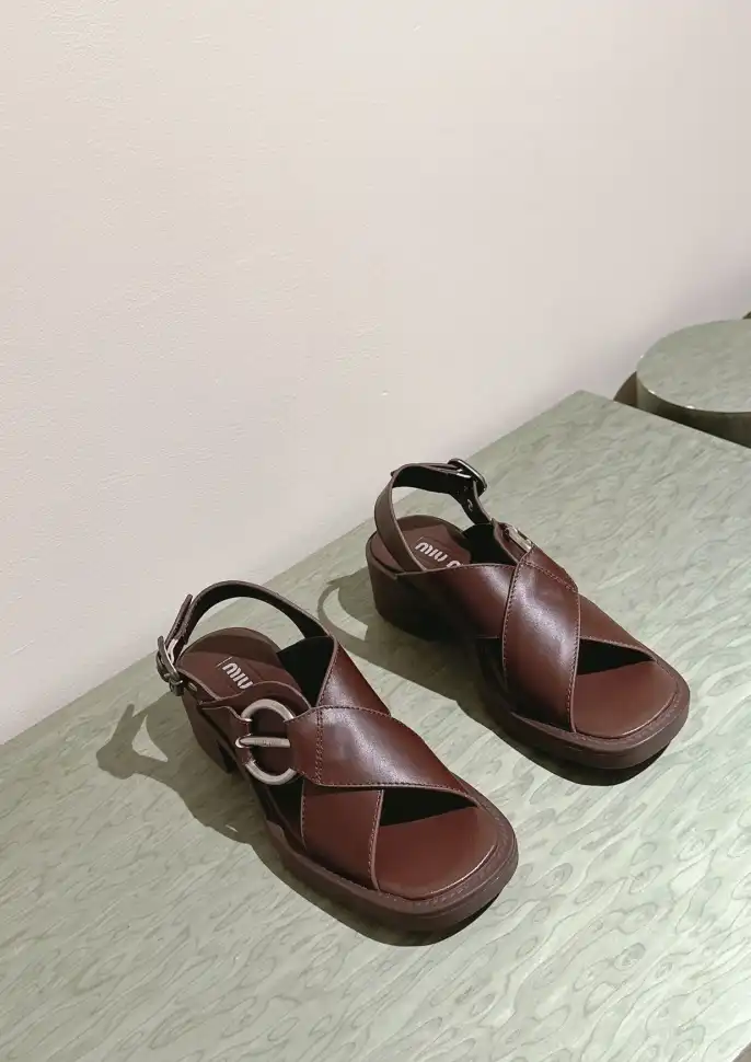 hype Miu Miu Sandals