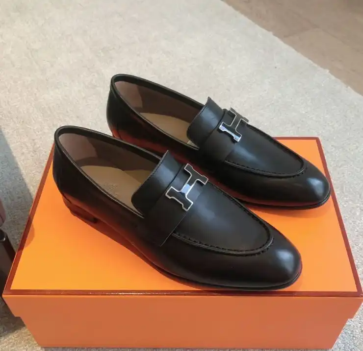 hype Hermes Leather Shoes