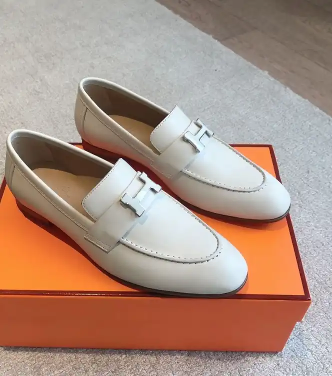 hype Hermes Leather Shoes