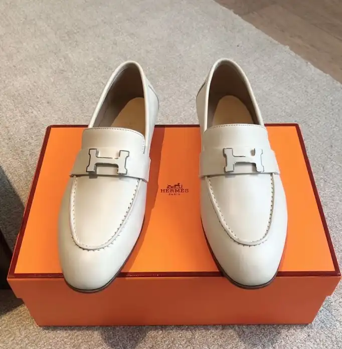 hype Hermes Leather Shoes