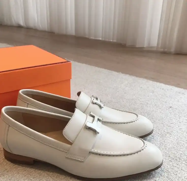 hype Hermes Leather Shoes