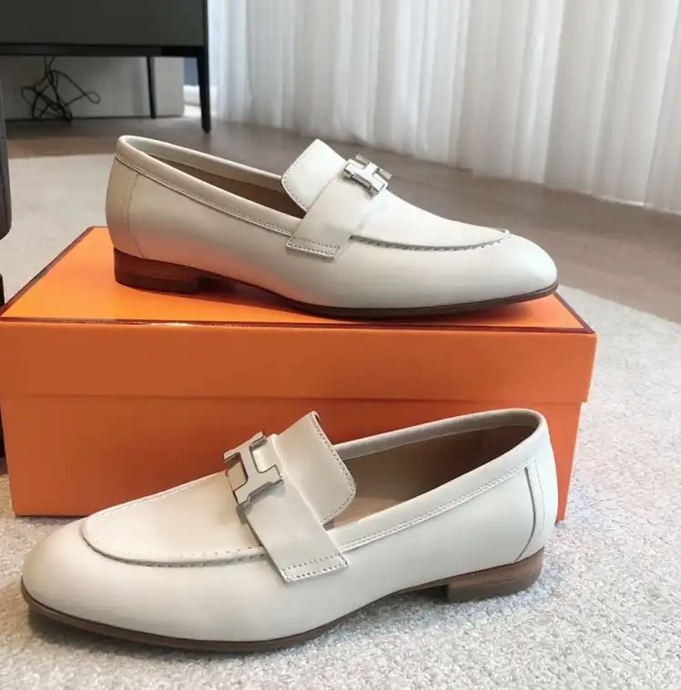 hype Hermes Leather Shoes