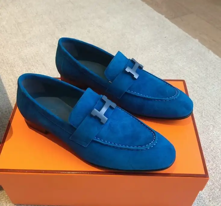 hype Hermes Leather Shoes