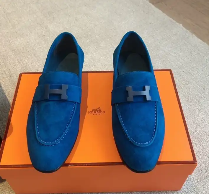 hype Hermes Leather Shoes