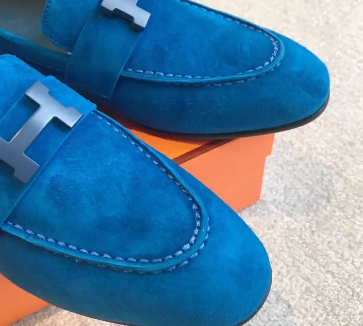 hype Hermes Leather Shoes