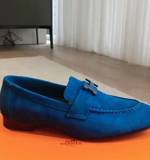 hype Hermes Leather Shoes