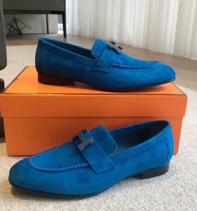 hype Hermes Leather Shoes