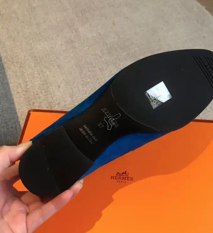 hype Hermes Leather Shoes