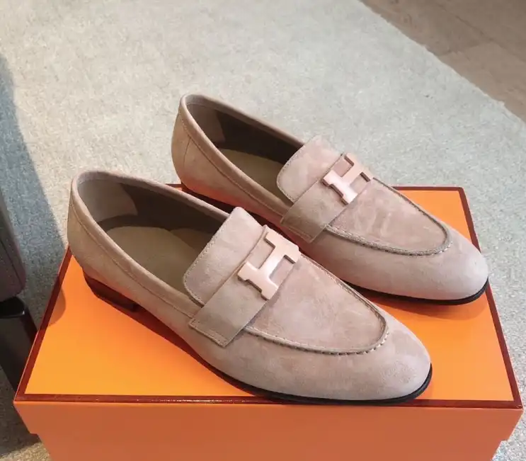 hype Hermes Leather Shoes