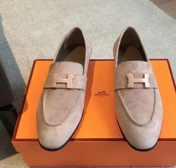 hype Hermes Leather Shoes