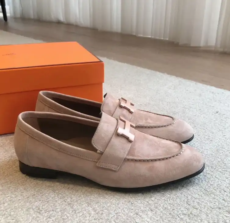 hype Hermes Leather Shoes