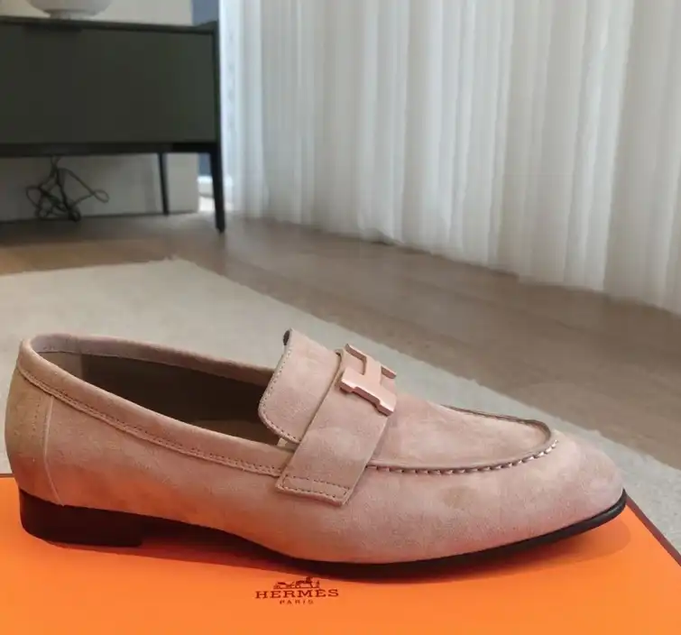 hype Hermes Leather Shoes