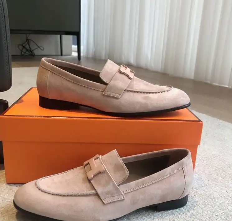 hype Hermes Leather Shoes