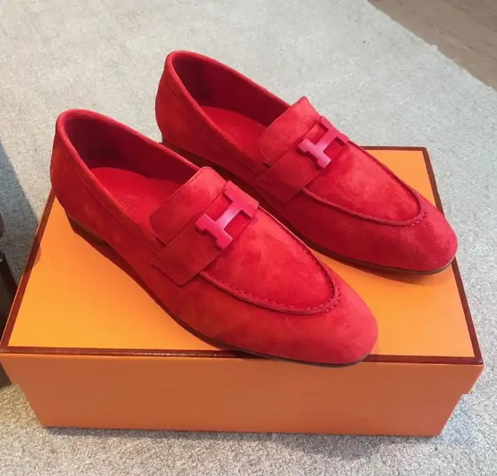 hype Hermes Leather Shoes