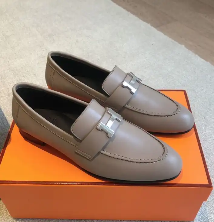 hype Hermes Leather Shoes