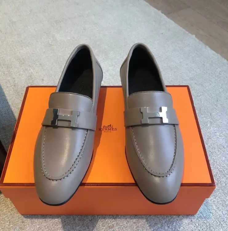 hype Hermes Leather Shoes